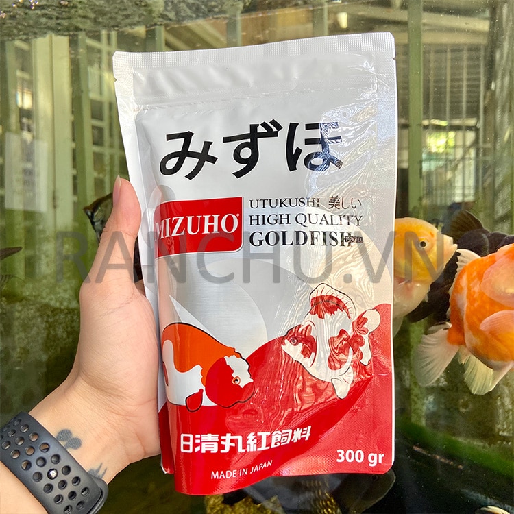 thuc an mizuho goldfish food chat luong